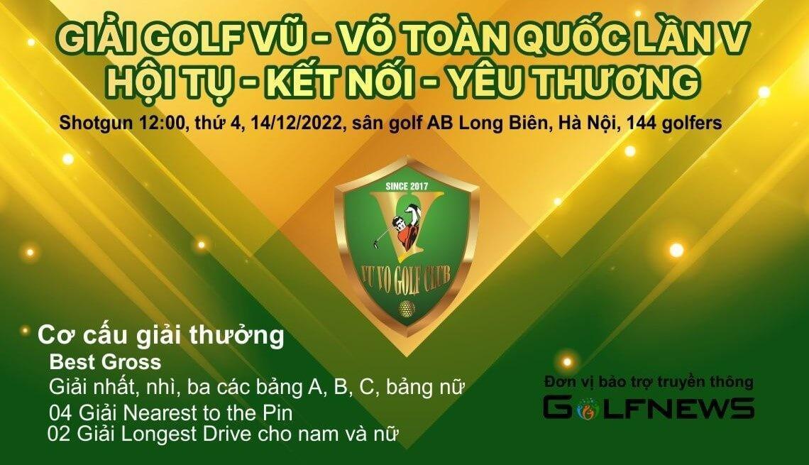 Quỹ thưởng giải Golf Vũ Võ toàn quốc  vượt mốc 5 tỷ đồng. !